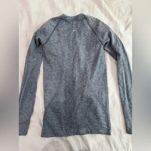 Lululemon Gray Long Sleeve Athletic Top
